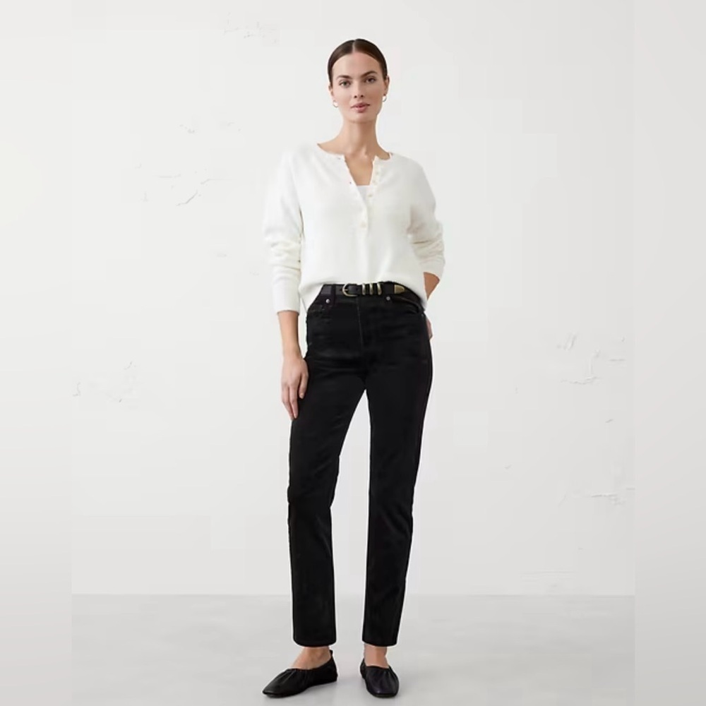 Banana Republic Velvet High Rise Pants Petite 26